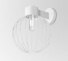 Besa Lighting SULTANA-G-WALL-EDIL-WH - Besa, Sultana Globe Wall Sconce, White Finish, 1x4W LED Filament