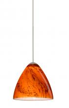 Besa Lighting X-1779HB-LED-SN-L - Besa Pendant For Multport Canopy Mia Satin Nickel Habanero 1x5W LED, 15Ft. Cord