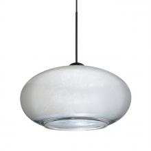 Besa Lighting X-2492SF-LED-BK - Besa Pendant For Multiport Canopy Brio 7, Black Finish, Silver Foil 1x5W LED