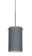 Besa Lighting X-4404TN-LED-BR - Besa Stilo 7 Pendant for Multiport Canopy Titan Bronze 1x5W LED