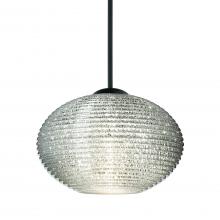 Besa Lighting X-5612GL-LED-BK - Besa Pendant For Multiport Canopy Lasso, Black Finish, Glitter 1x5W LED