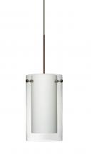 Besa Lighting X-C44007-BR - Besa Pendant For Multiport Canopy Pahu 4 Bronze Clear/Opal 1x35W Halogen