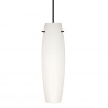 Besa Lighting XP-412107-LED-BK - Besa Tu Tu Pendant, Opal Matte, Black, 1x5W LED