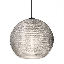 Besa Lighting XP-4615GL-LED-BK - Besa Pendant Kristall 6, Black Finish, Glitter 1x5W LED