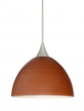 Besa Lighting XP-4679CH-LED-SN-L - Besa Pendant Brella Satin Nickel Cherry 1x5W LED, 15Ft. Cord