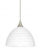 Besa Lighting XP-4679KR-LED-SN-L - Besa Pendant Brella Satin Nickel Chalk 1x5W LED, 15Ft. Cord