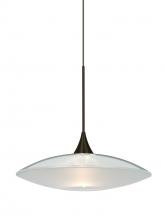 Besa Lighting XP-6294CL-BR - Besa Pendant Spazio Bronze Clear/Frost 1x50W Halogen