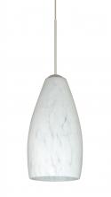 Besa Lighting XP-719819-LED-SN-L - Besa Pendant Karli Satin Nickel Carrera 1x5W LED, 15Ft. Cord