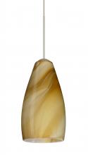 Besa Lighting XP-7198HN-LED-SN-L - Besa Pendant Karli Satin Nickel Honey 1x5W LED, 15Ft. Cord