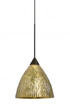 Besa Lighting XP-EVEGS-BR - Besa, Eve Cord Pendant, Stone Gold Foil, Bronze Finish, 1x50W Halogen