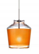 Besa Lighting XP-PIC6GD-BR-L - Besa Pendant Pica 6 Bronze Gold Sand 1x50W Halogen, 15Ft. Cord