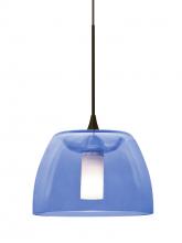 Besa Lighting XP-SPURBL-LED-BR - Besa Spur Cord Pendant, Blue, Bronze Finish, 1x3W LED