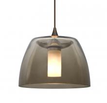 Besa Lighting XP-SPURSM-BR-L - Besa Spur Cord Pendant, Smoke, Bronze Finish, 1x35W Halogen, 15Ft. Cord