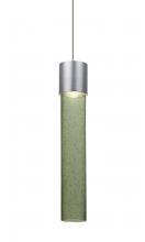 Besa Lighting XP-WAND12MS-LED-SN - Besa, Wanda 12 Cord Pendant, Moss Bubble, Satin Nickel Finish, 1x3W LED