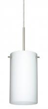 Besa Lighting 1BC-440407-LED-SN - Besa Stilo 7 LED Pendant Opal Matte Satin Nickel 1x9W LED