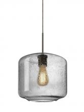 Besa Lighting J-NILES10CL-EDIL-BR - Besa Niles 10 Pendant For Multiport Canopy, Clear Bubble, Bronze Finish, 1x4W LED Fil