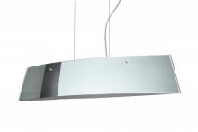 Besa Lighting LS4-4455MR-LED-SN - Besa Pendant Silhouette 36 Satin Nickel Mirror/Frost 4x5W LED