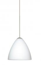 Besa Lighting 1XT-177907-LED-SN - Besa Pendant Mia Satin Nickel Opal Matte 1x5W LED