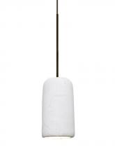 Besa Lighting X-GLIDEWH-LED-BR - Besa Glide Cord Pendant For Multiport Canopy, White, Bronze Finish, 1x2W LED