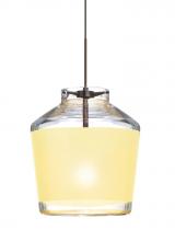 Besa Lighting X-PIC6CR-LED-BR - Besa Pendant For Multiport Canopy Pica 6 Bronze Creme Sand 1x5W LED