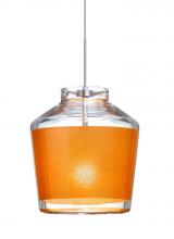 Besa Lighting X-PIC6GD-SN - Besa Pendant For Multiport Canopy Pica 6 Satin Nickel Gold Sand 1x50W Halogen