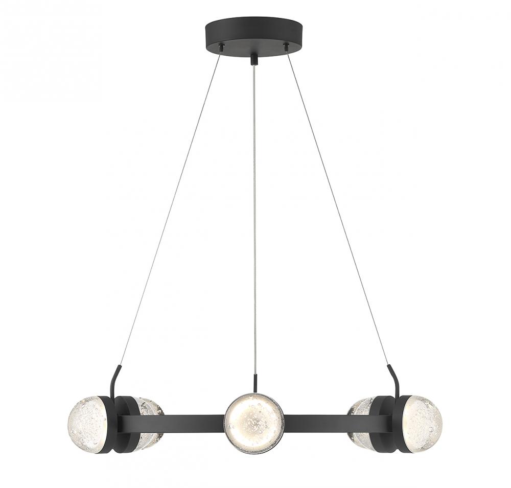 Biscayne 12-Light LED Chandelier in Matte Black