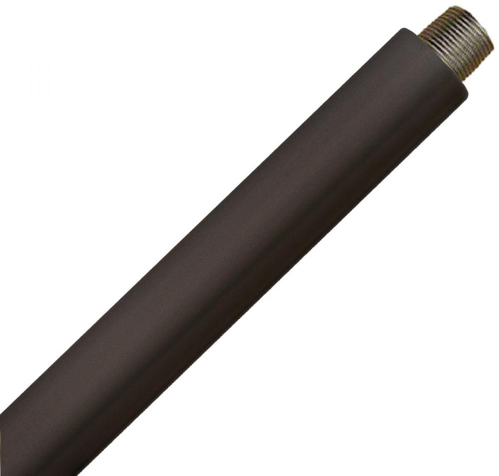 9.5&#34; Extension Rod in Vintage Black with Warm Brass