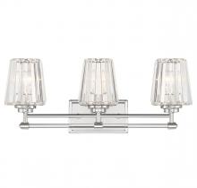 Savoy House 8-6001-3-109 - Garnet 3-Light Bathroom Vanity Light in Polished Nickel