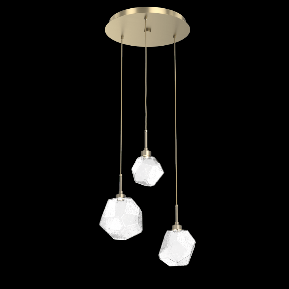 Gem Round 3pc Multi-Pendant