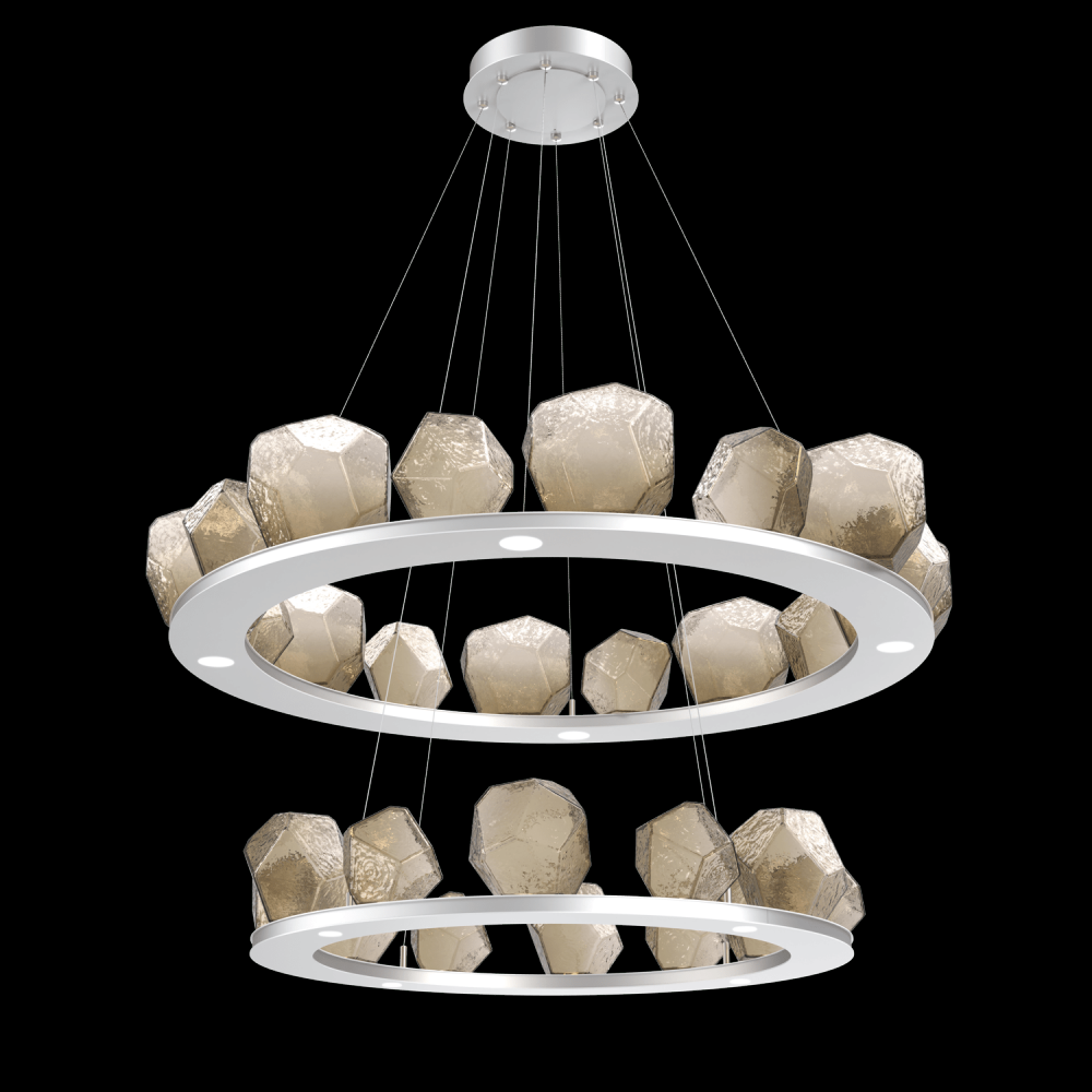 Two Tier Gem Ring Chandelier-2B