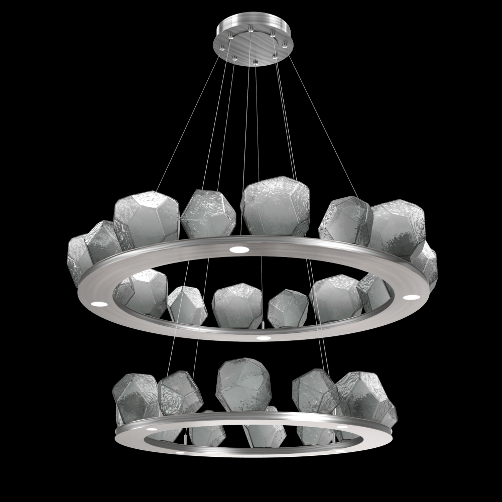 Two Tier Gem Ring Chandelier-2B