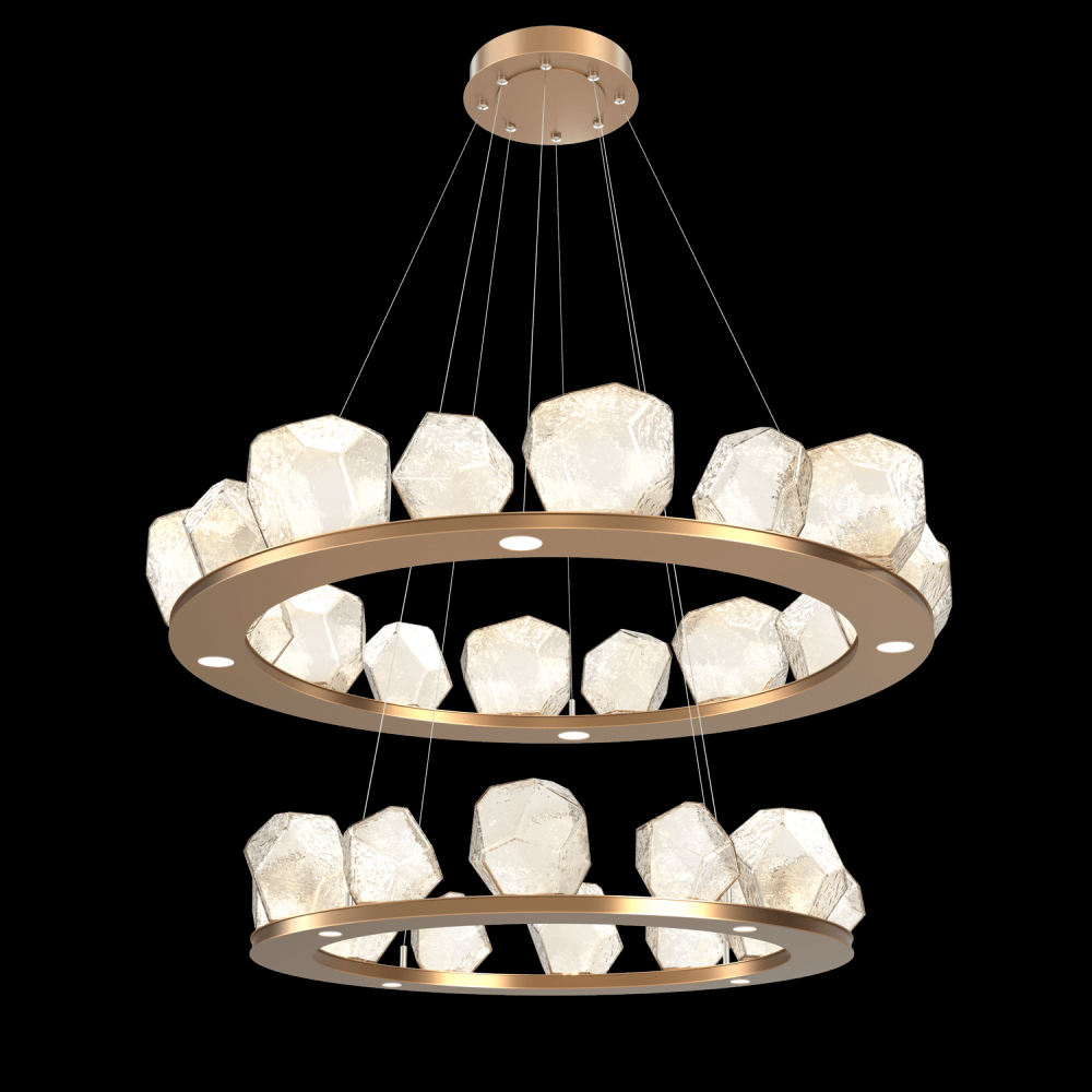 Two Tier Gem Ring Chandelier-2B