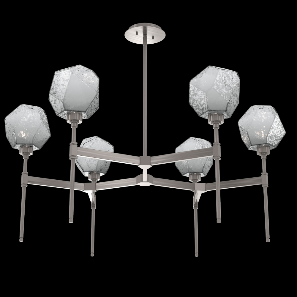 Gem Round Belvedere Chandelier-39-Gunmetal