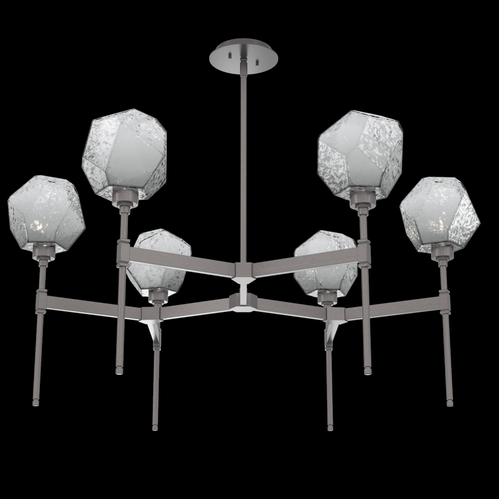 Gem Round Belvedere Chandelier-39-Graphite