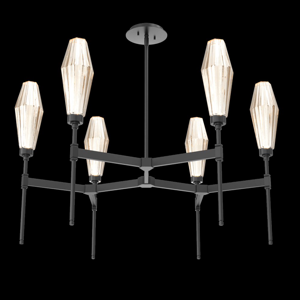 Aalto Round Belvedere Chandelier-37-Matte Black