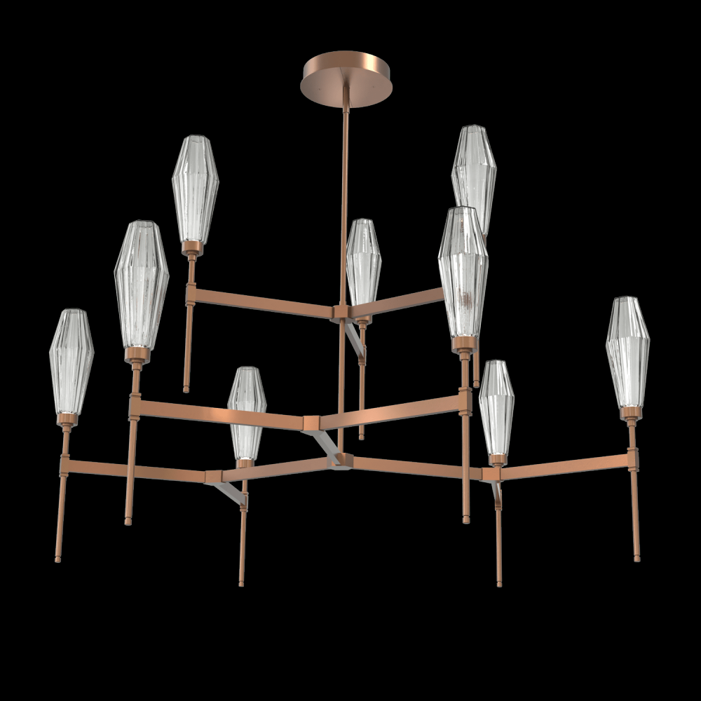 Aalto Round Chandelier-54-Burnished Bronze