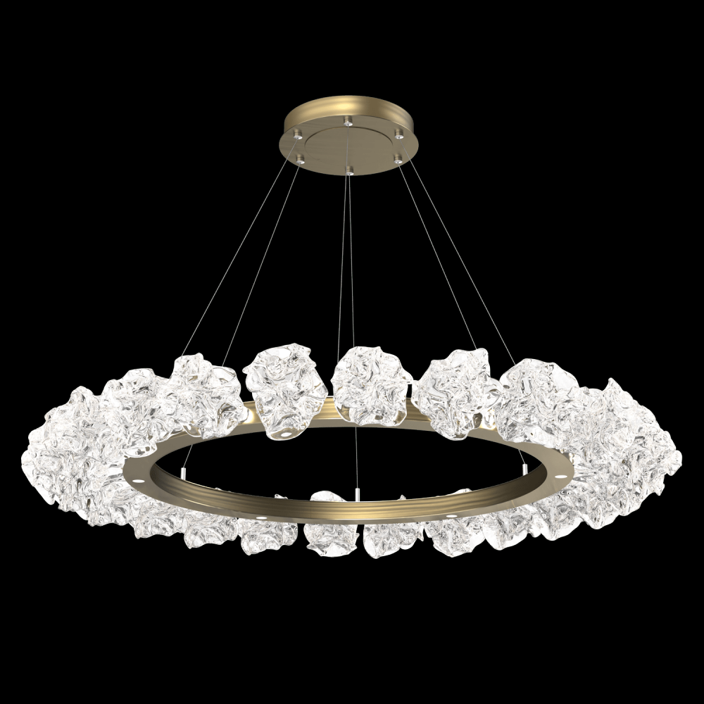 Blossom Ring Chandelier - 50-Heritage Brass