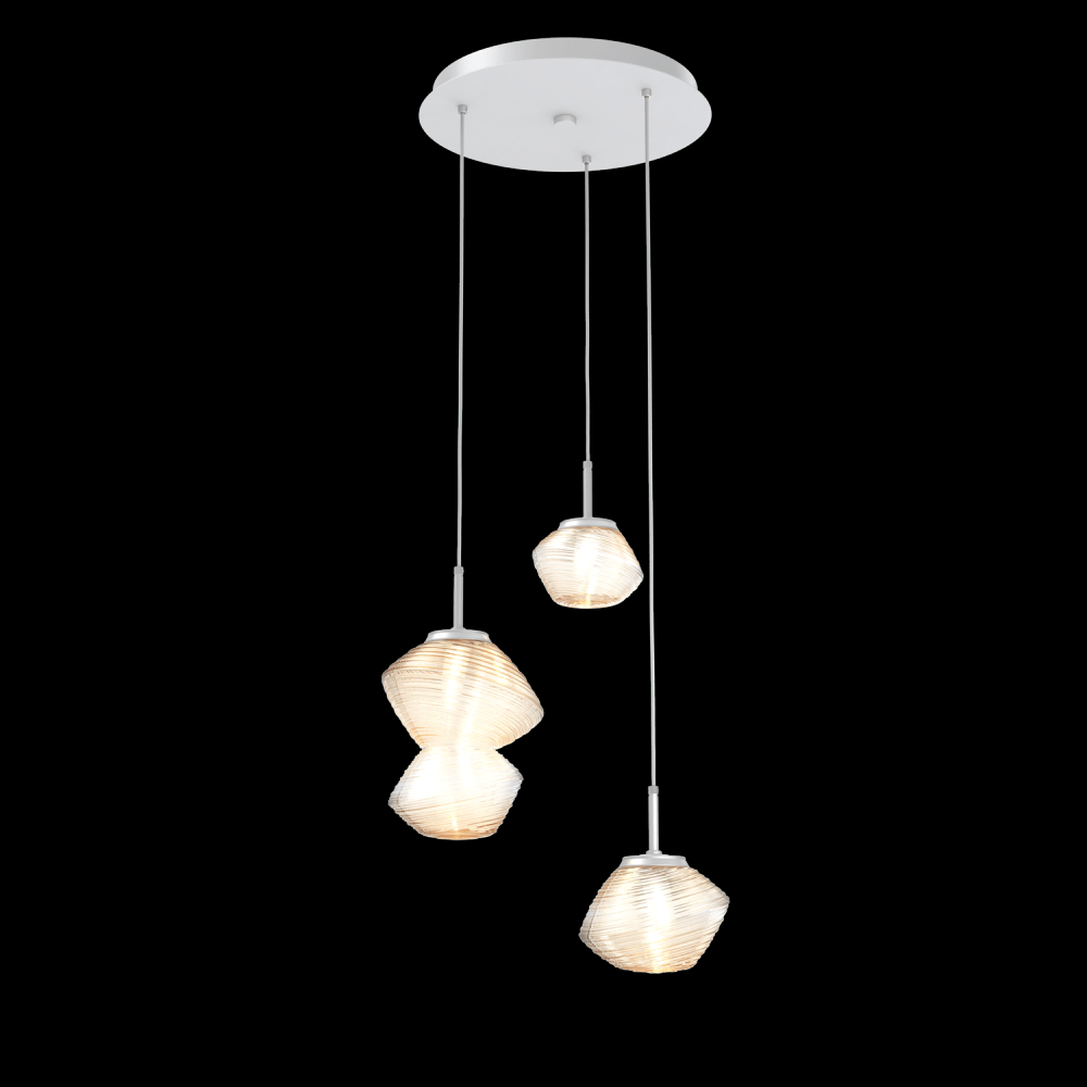 Mesa Round 3pc Multi-Pendant