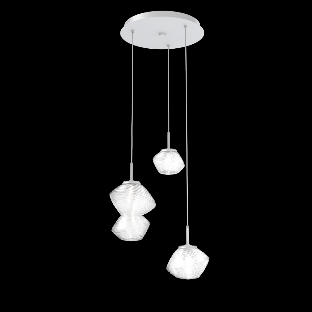 Mesa Round 3pc Multi-Pendant
