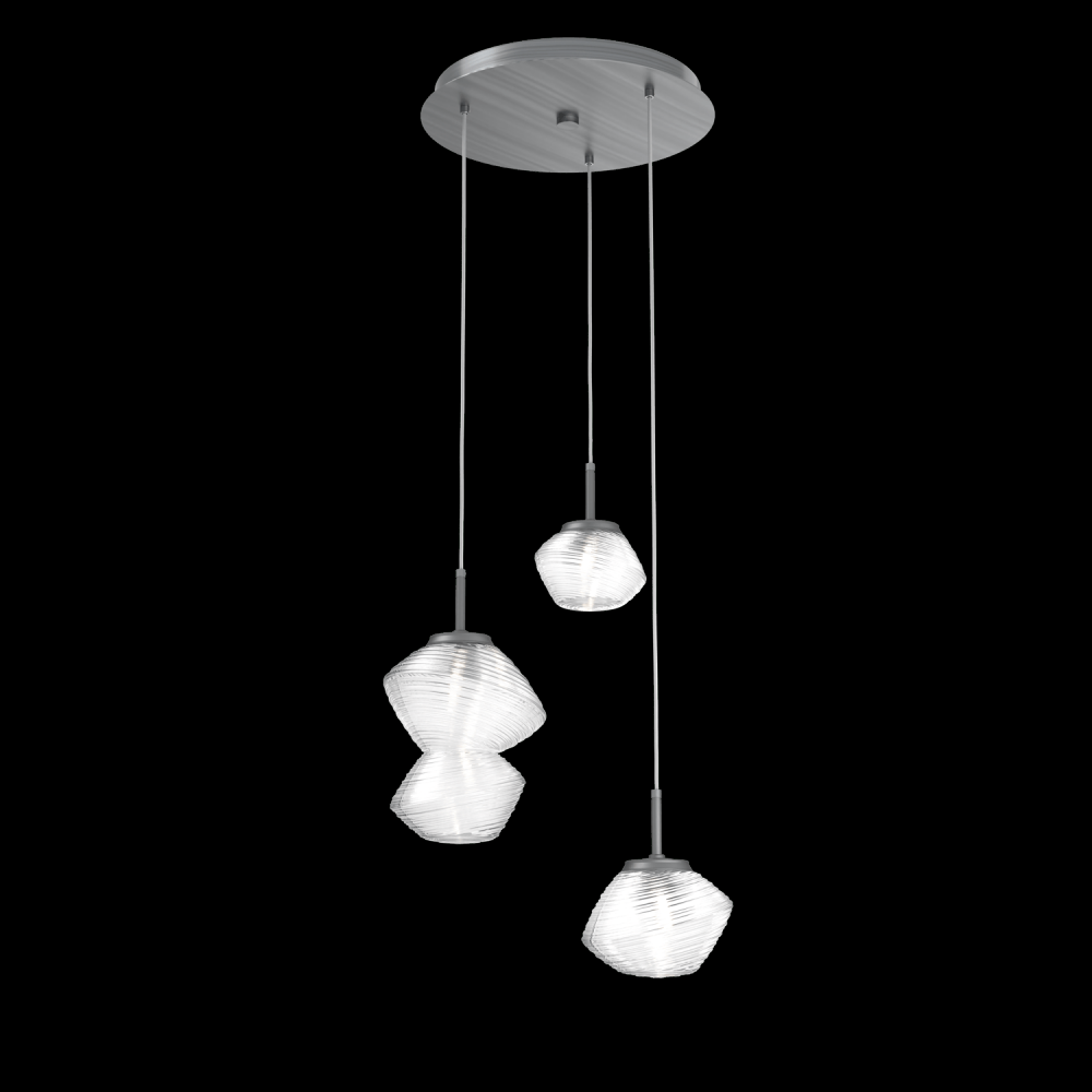 Mesa Round 3pc Multi-Pendant