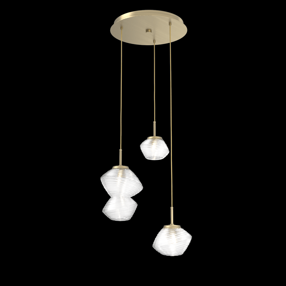 Mesa Round 3pc Multi-Pendant