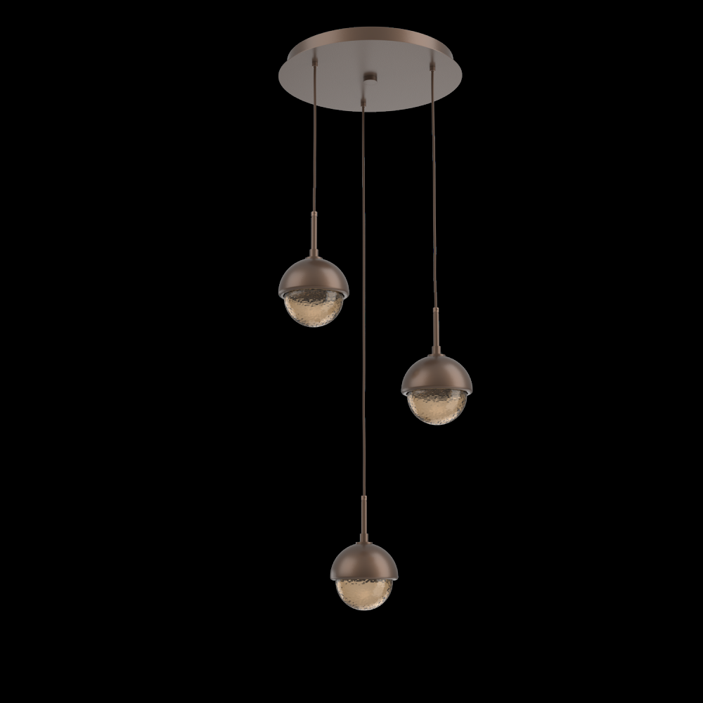 Cabochon Round 3pc Multi-Pendant