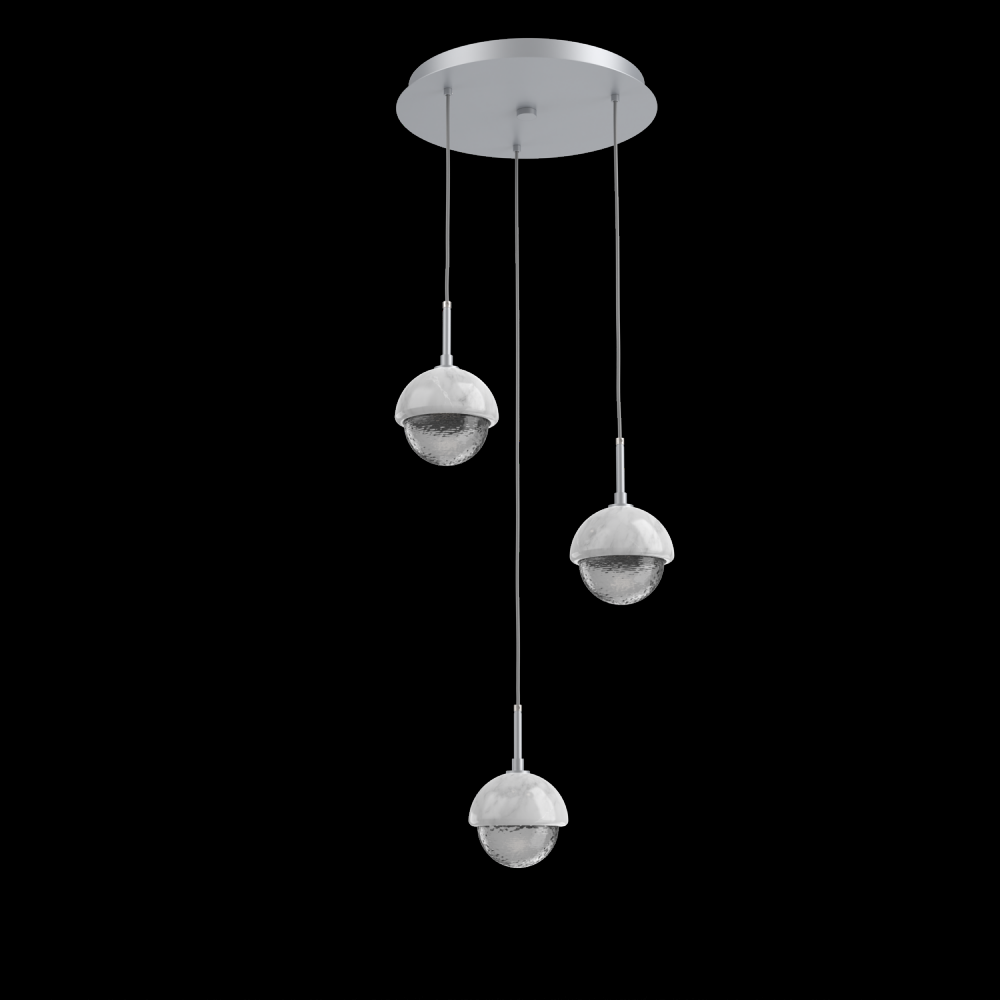 Cabochon Round 3pc Multi-Pendant