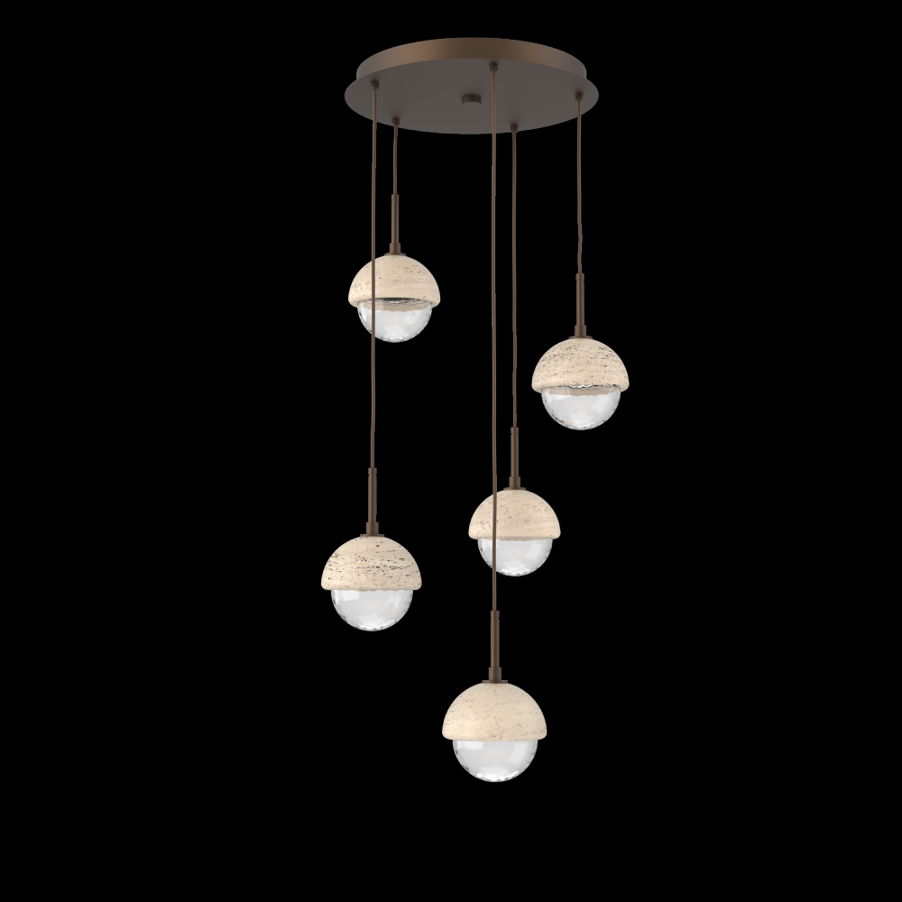 Cabochon Round Pendant Chandelier