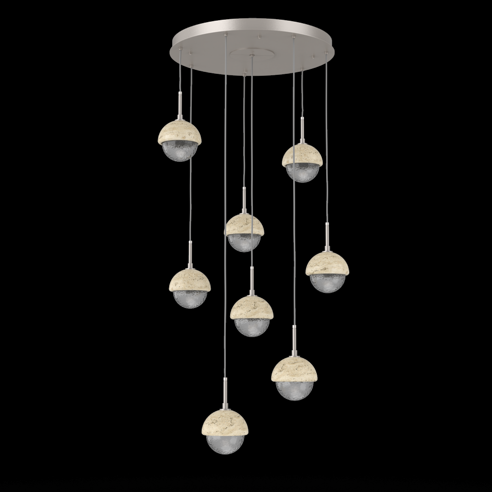Cabochon Round 8pc Multi-Pendant