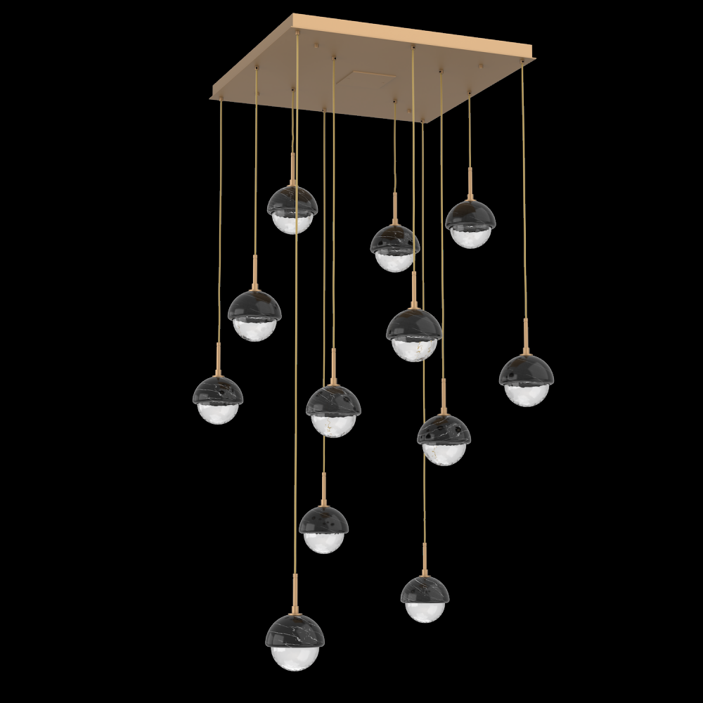 Cabochon Square Pendant Chandelier