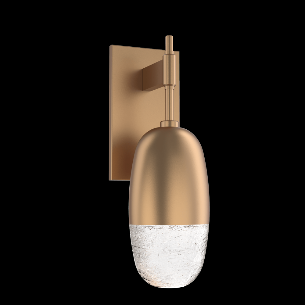 Pebble Sconce-Novel Brass-Pebble Clear