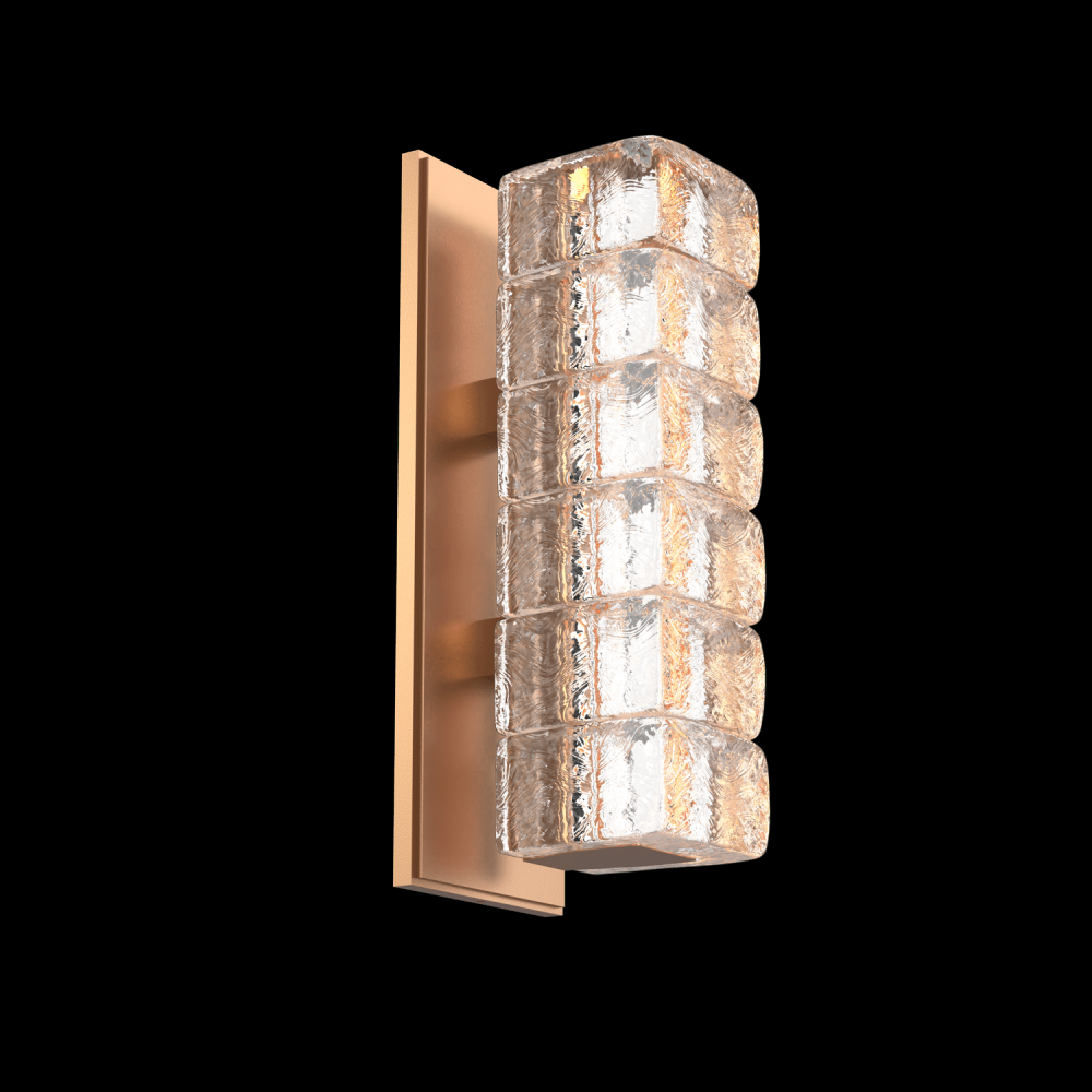 Asscher Sconce-Novel Brass-Asscher Clear