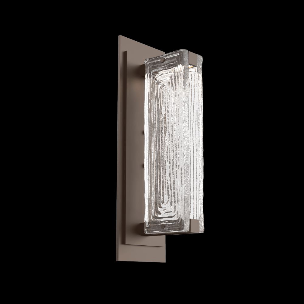 Tabulo Sconce-Flat Bronze-Linea Cast Glass