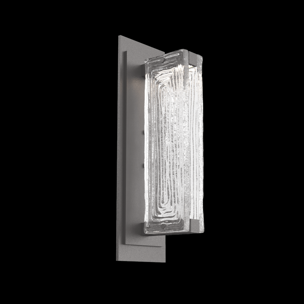 Tabulo Sconce-Graphite-Linea Cast Glass